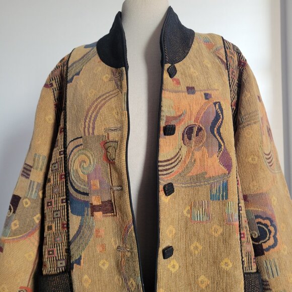 Mary Lynn O'Shea Women’s Handmade Jacquard Jacket (Size: Large) - Picture 11 of 14